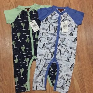 2 Brand New Rompers- 7 For All Mankind!